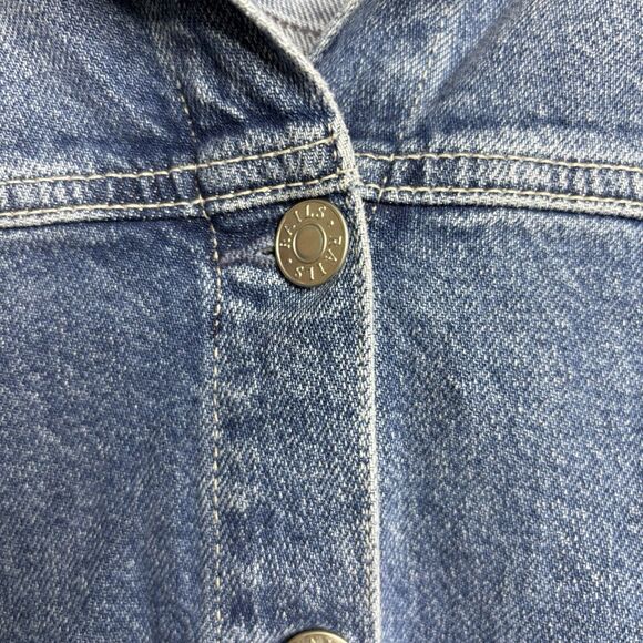 Rails Womens Button Front Short Sleeve Denim Mini Dress Size Large - Picture 7 of 11
